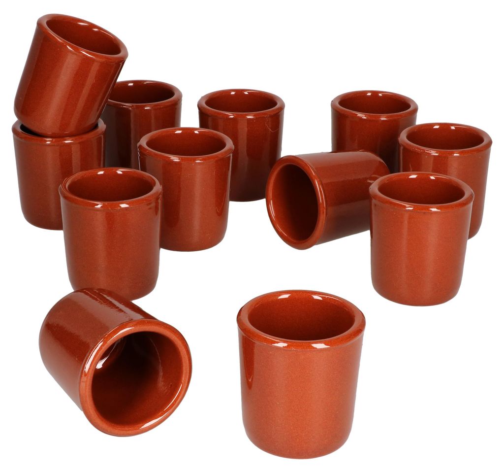 MamboCat 12er Ton Schnapsbecher 50 ml Vollglasiert Produktbild 