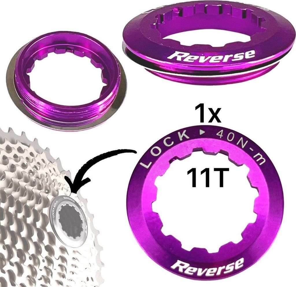 Reverse Kassettenverschlussring lila