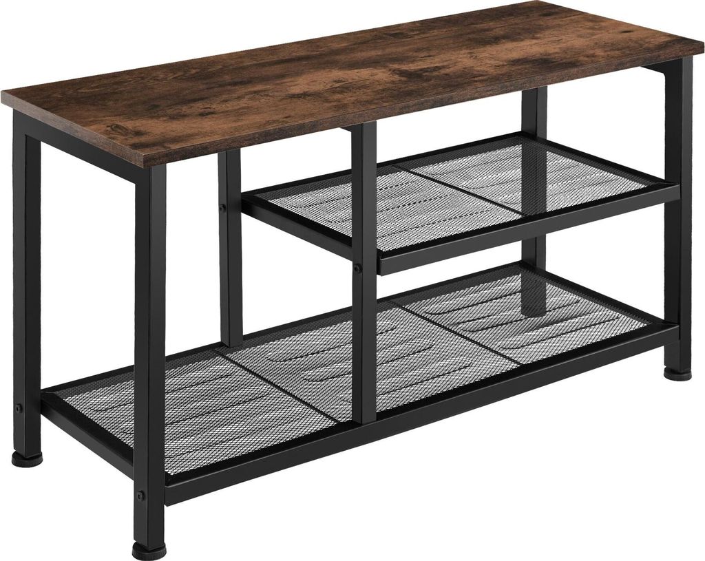 Étagère à chaussures TAUNTON 80x30x45,5cm - Bois foncé Image du produit 