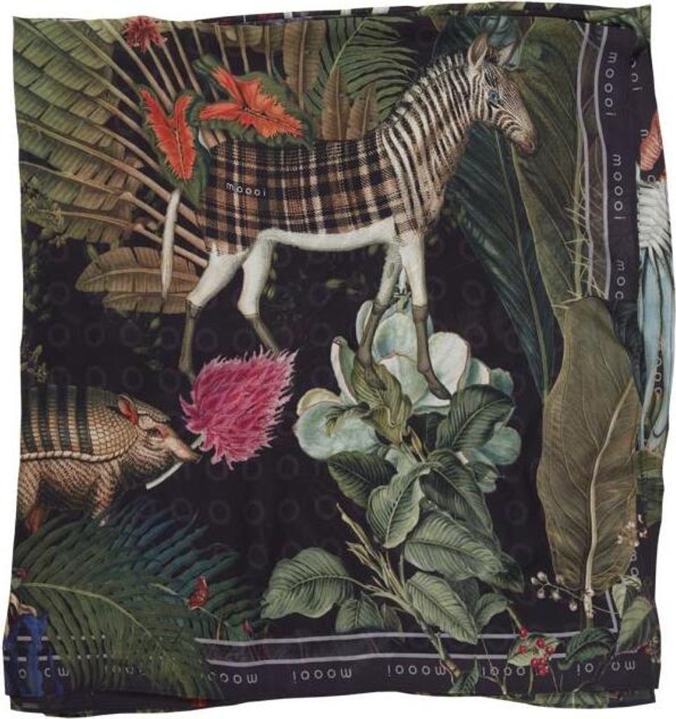 Beddinghouse Tagesdecke Menagerie XL Scarf_Raven_UV_UV_132x285 132x285 cm / 52x112 Inch 1 accessoire