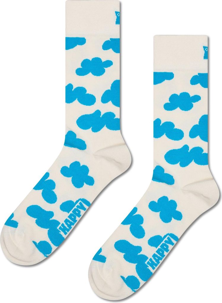 Happy Socks Cloudy Crew-socken Weiß EU 36-40 Mann Weiß EU 36-40