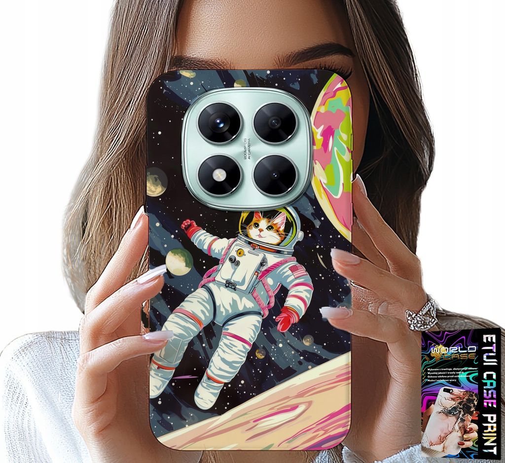 Gehäuse Für Xiaomi Note 14 Pro+ 5G - Katze Astronaut Weltraum Katze Etui