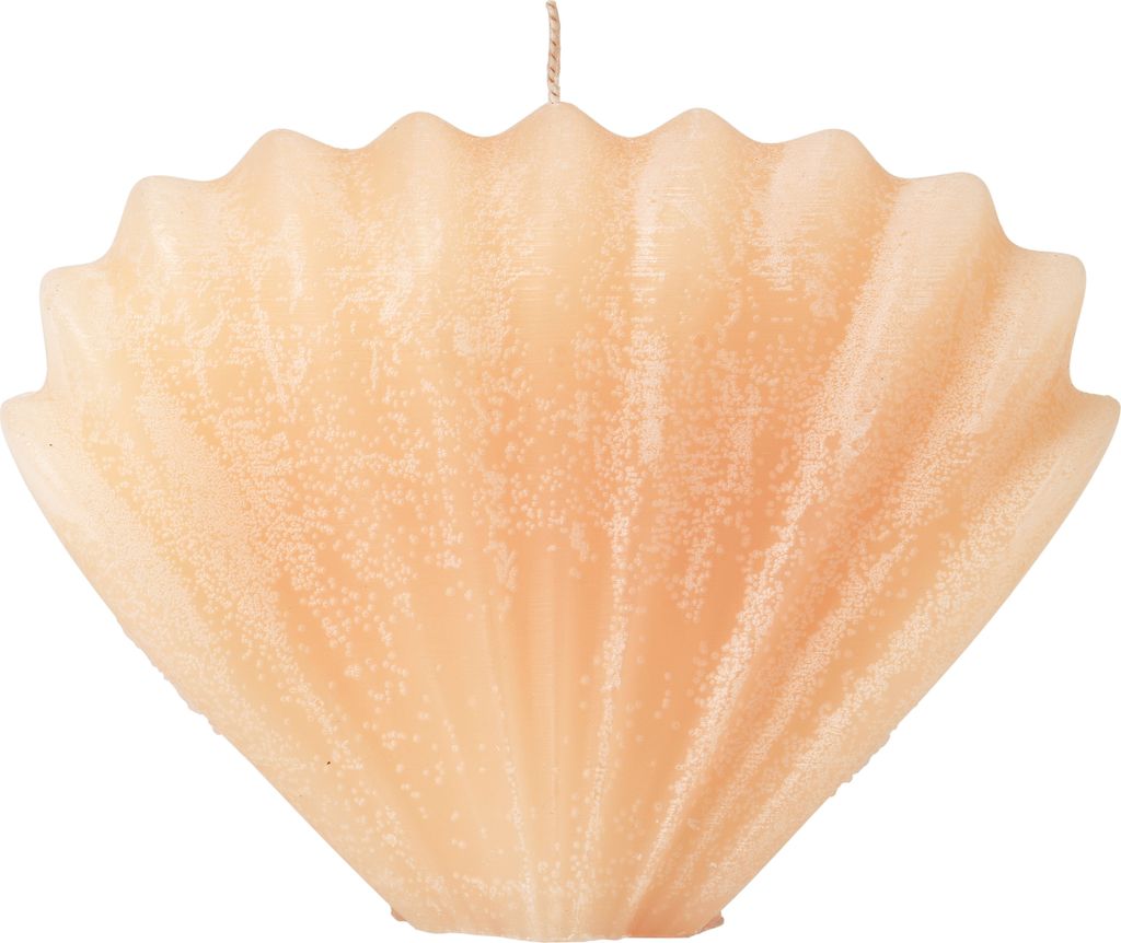 Broste Copenhagen Seashell Mussel Skulptur-Kerze Apricot Cream