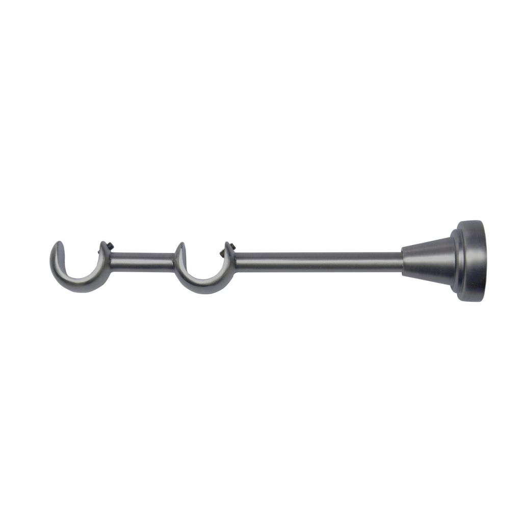 MDEKOR Supporto a parete a 2 binari, argento-grigio R, con Immagine del prodotto 