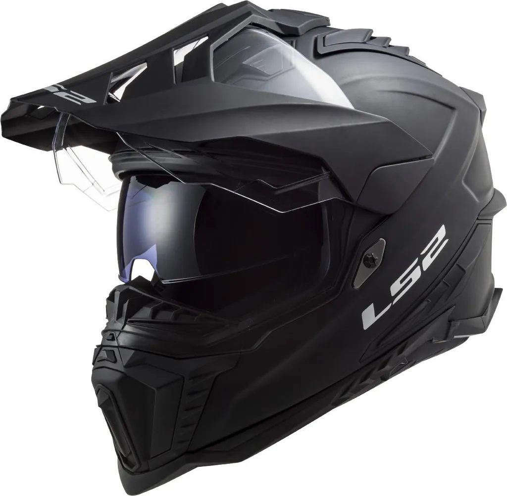 Casque motocross LS2 MX701 Explorer Solid noir mat taille M pour enduro - 17