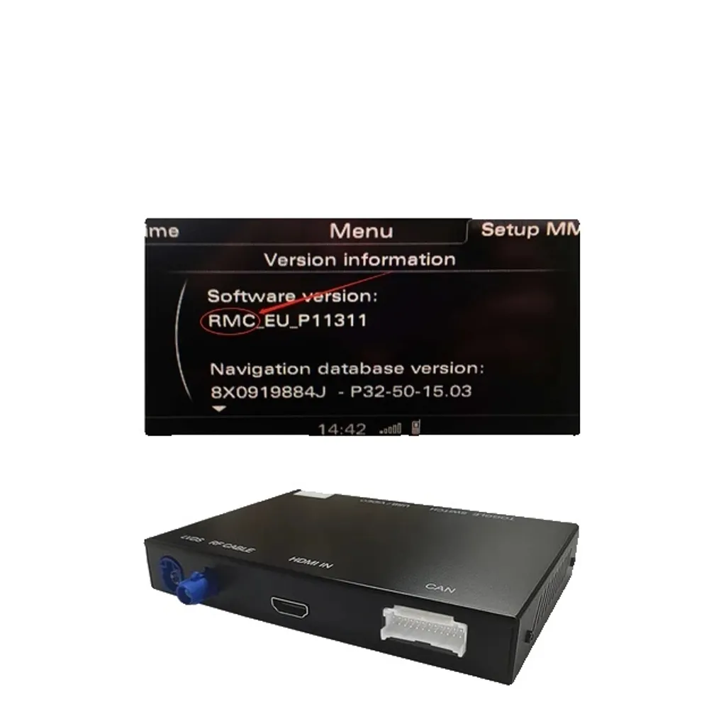 Adaptateur CarPlay sans fil Audi Q3 RMC avec fonctions AirPlay Miroir