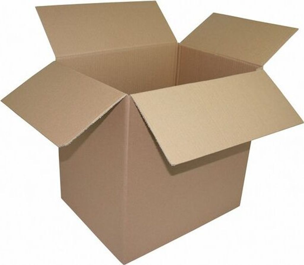 1x Faltkarton 450x350x(250)-450mm mit variabler Höhe 1-wellig Dickwelle braun Din A3+