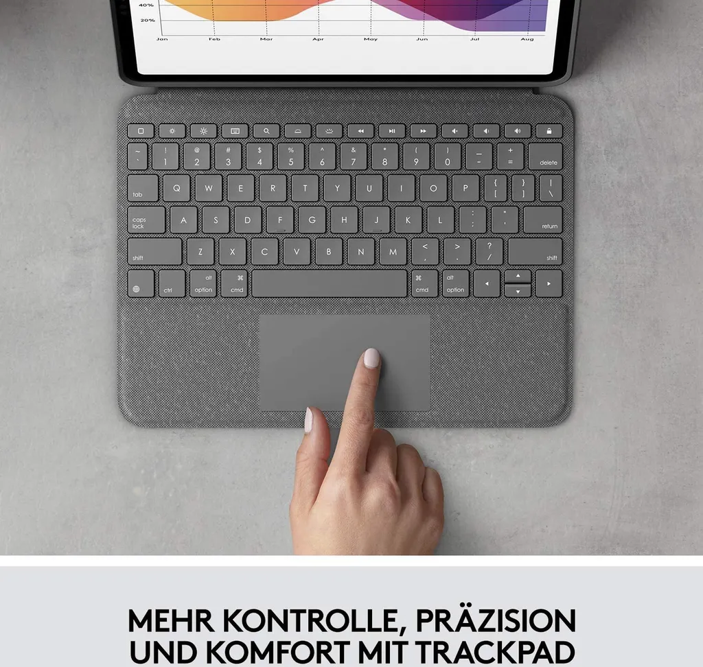Logitech Folio Touch iPad Air 4 - Solution Bureautique Mobile Graphite - 29