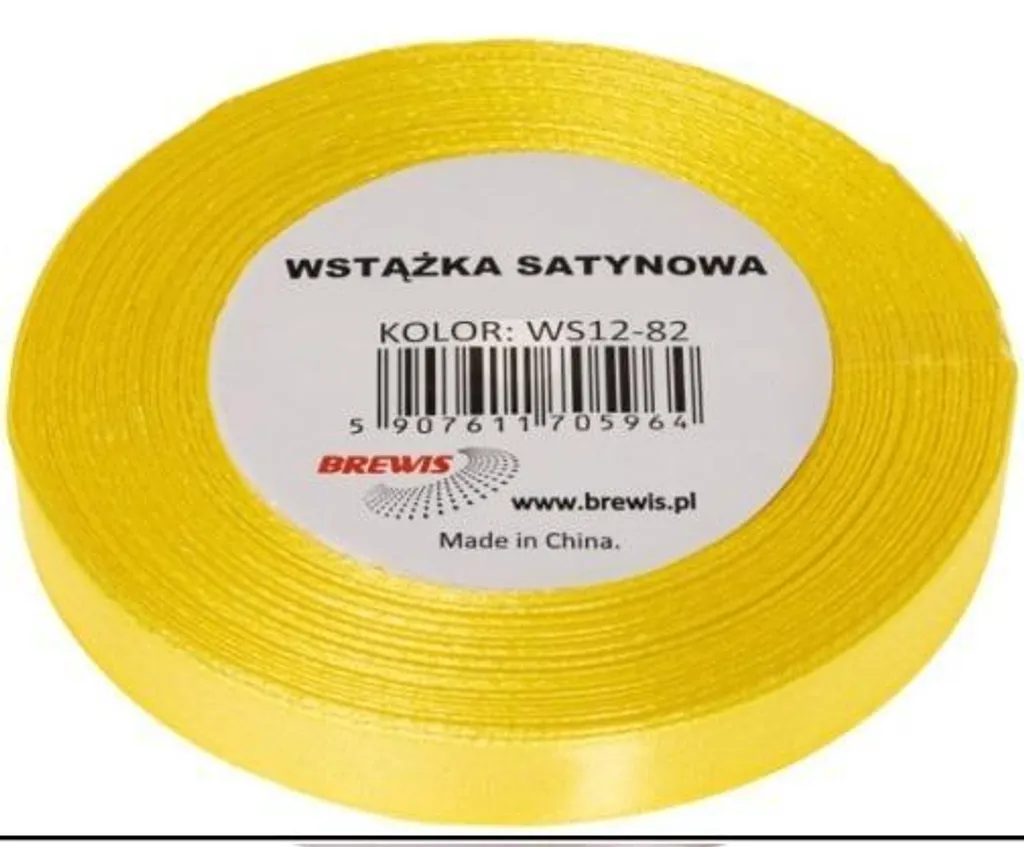 Nastro Raso 12mm x 32m Giallo Canarino | Per Fai da Te e Scrapbooking