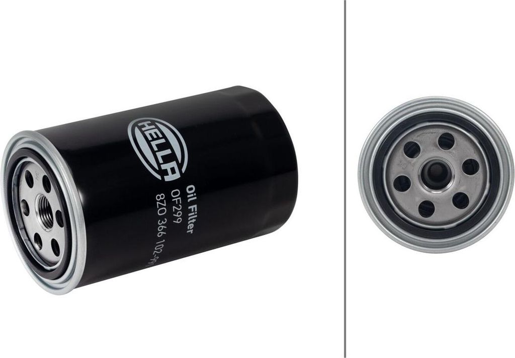 Ölfilter einfach anschraubbar Ø 86 mm HELLA passend für u.a. HYUNDAI TUCSON
