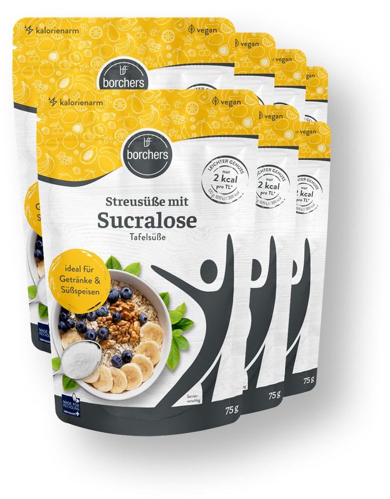 BORCHERS Sucralose Streusüße (7x 75g Beutel) Produktbild 