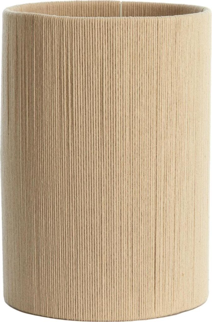 Light & Living - Zylinder Lampenschirm Medan - Creme - 25x25x36cm - Stoffschirm für E27