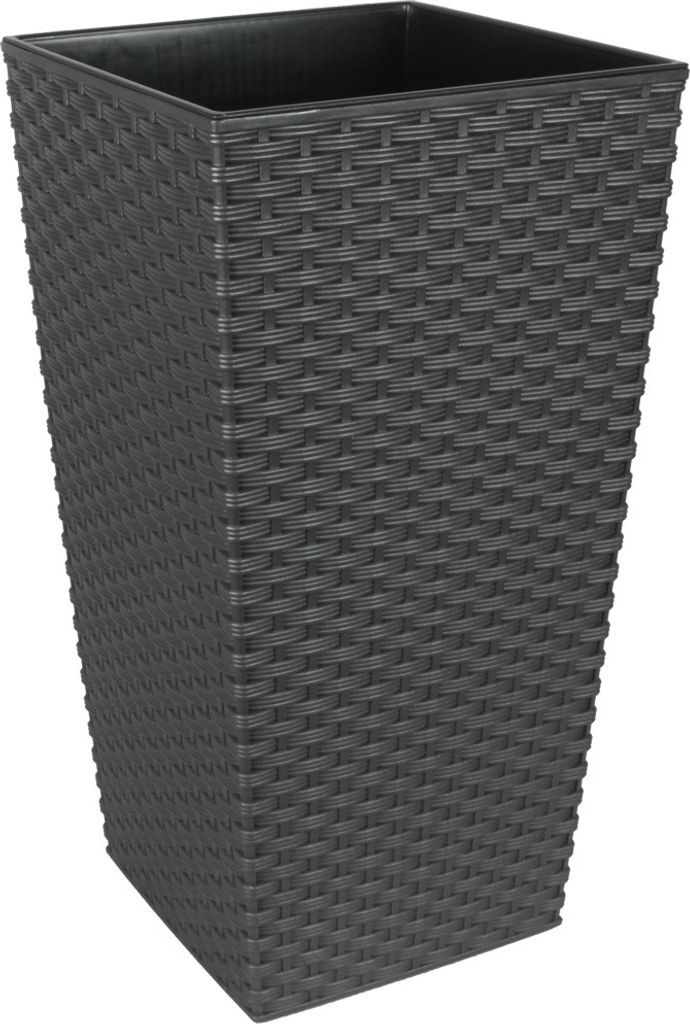 Hochkübel Finezia 40x40x75 Rattan anthrazit