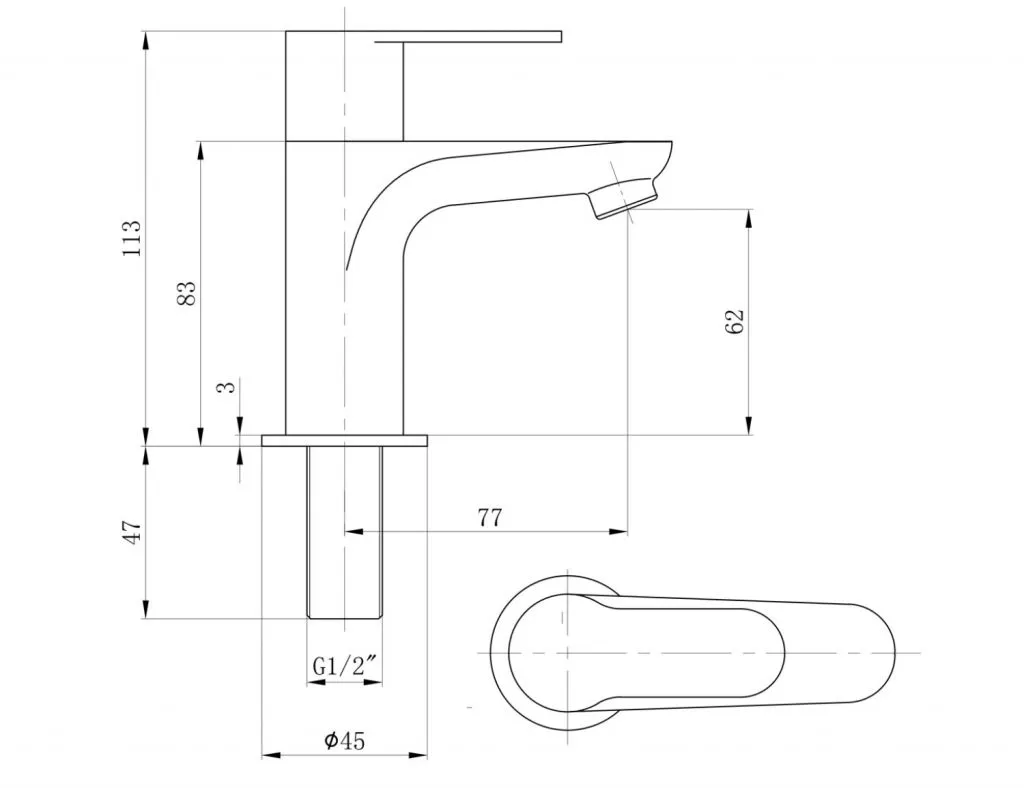 Sapho Small - Valvola per lavabo, cromo SM23 - 5