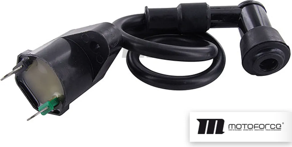 Bobina d'accensione Motoforce 2 pin 90 gradi spina universale