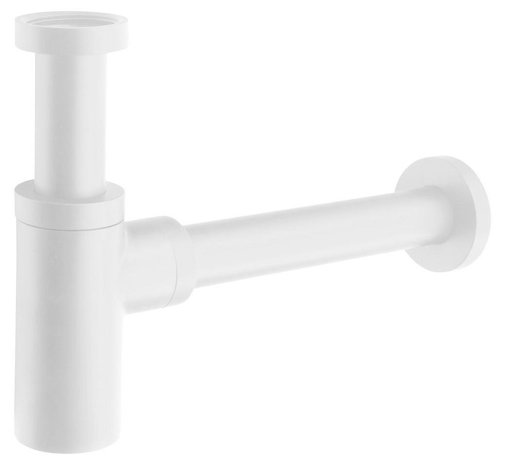 Sapho Waschbecken Siphon 5/4", Auslauf 32mm, Rund, Weiß matt