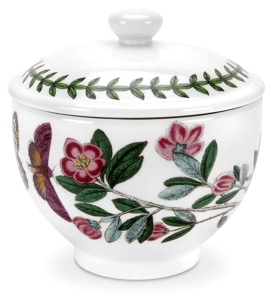 Zuckerdose 250 ml mit Deckel, Botanic Garden Rhododendron-Motiv, spülmaschinen-, mikrowellen- und gefriergeeignet