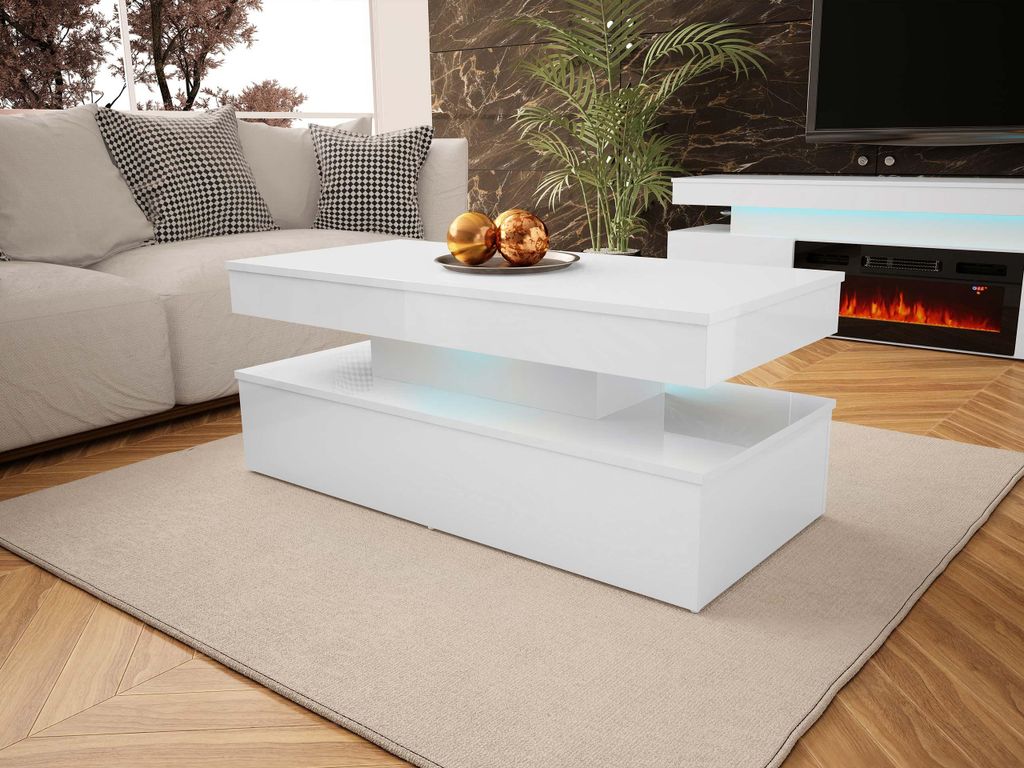 MIRJAN24 Couchtisch 120 Glossa 01 mit blauer Produktbild 