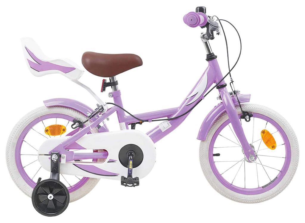 Kinderfahrrad 16 Zoll für 4-6 Jahre alt Lila