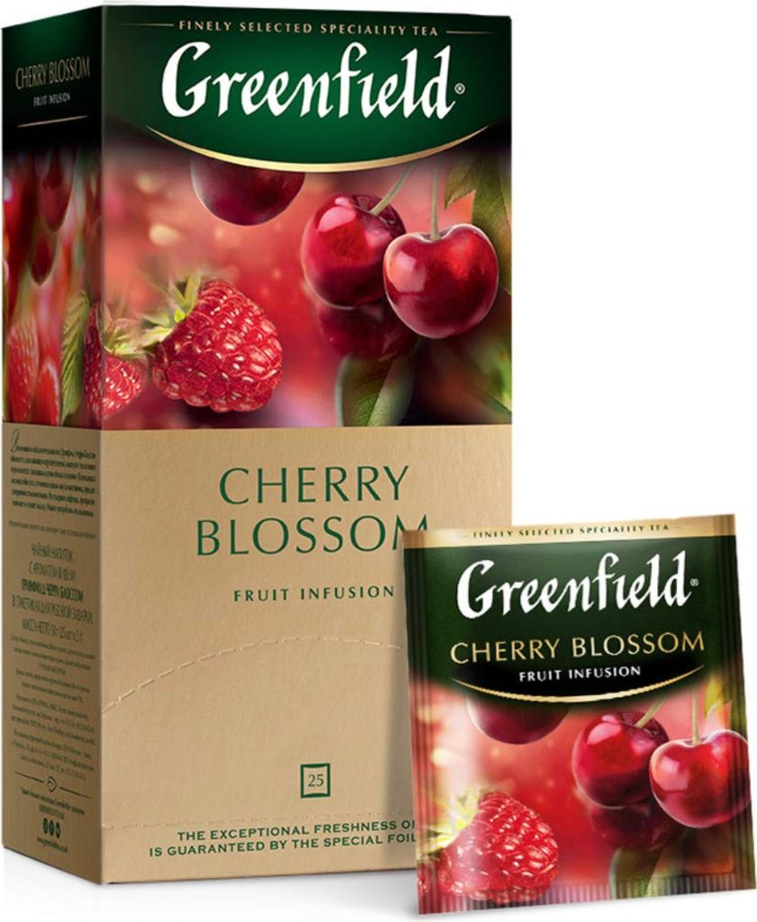 Greenfield Cherry Blossom Kräutertee 25 Teebeutel Produktbild 