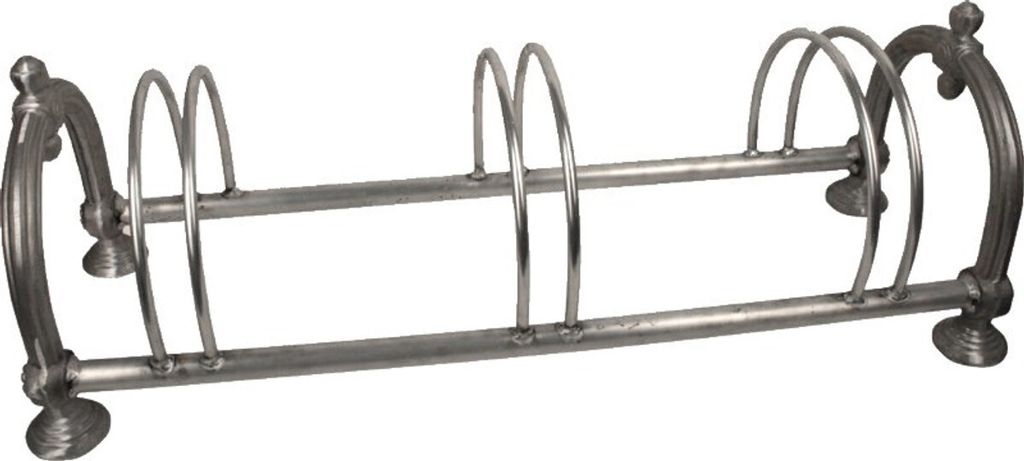 Casa Padrino Nostalgie Fahrradständer aus Gusseisen Metallfarben - Jugendstil Fahrrad Ständer