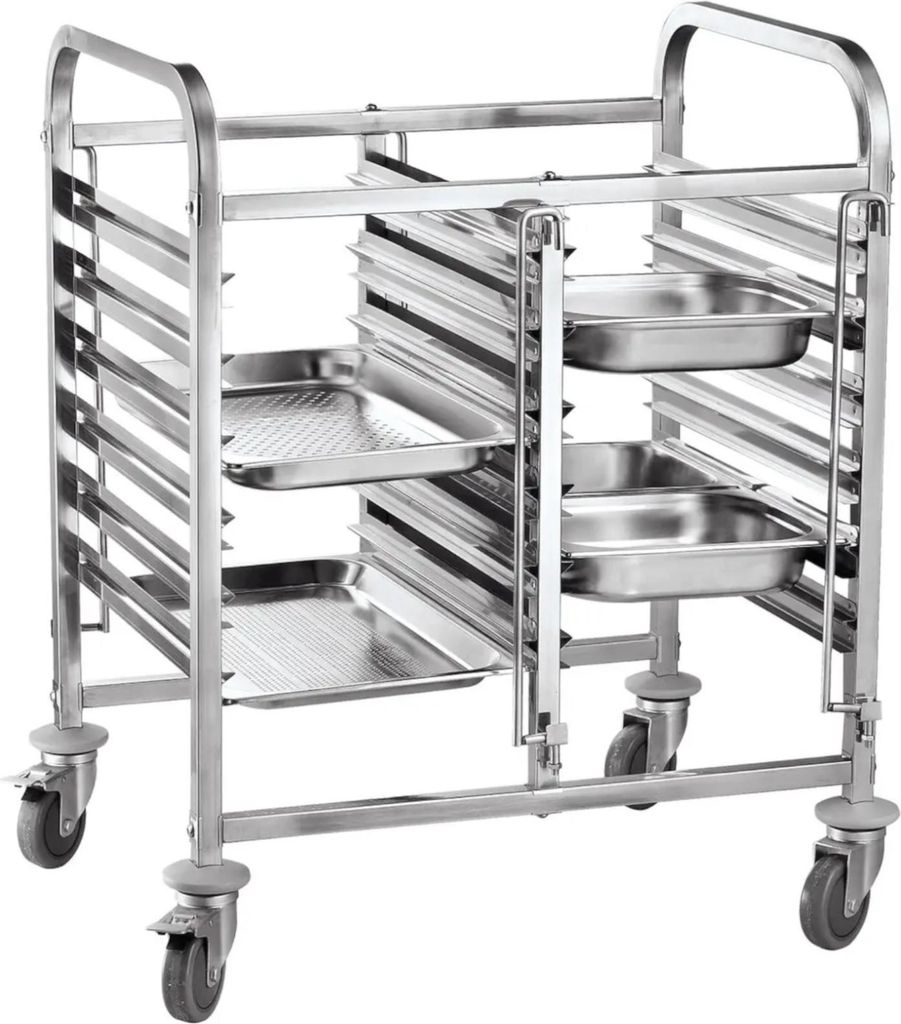 HENDI Transportwagen doppelt - 12xGN1/1, 810x610x(H)960mm