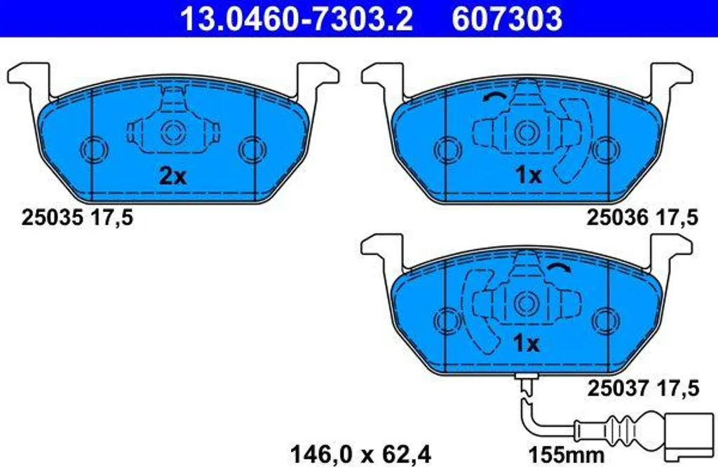 Plaquettes de frein A3 8V et Golf VII pour entretien sécurité et confort