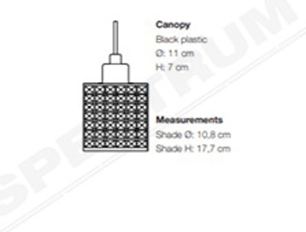 Hollywood Hängelampe Pendellampe Ø 10 cm Klar / Schwarz Produktbild 9