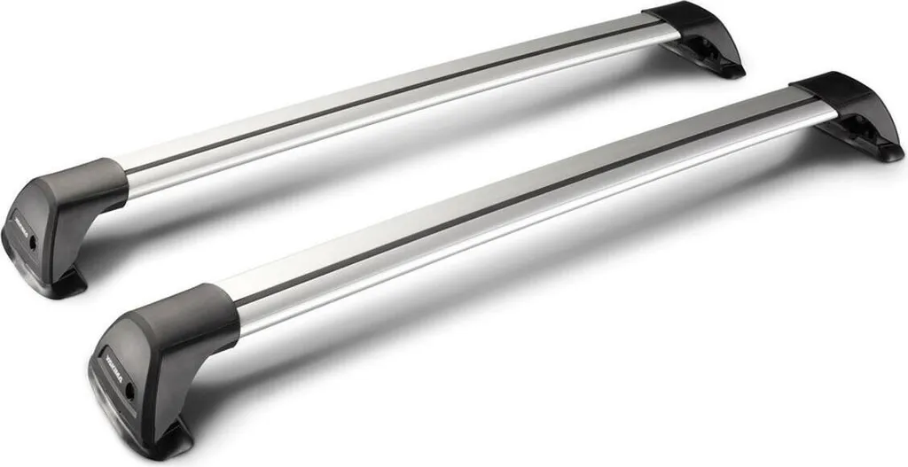 Barres de toit Yakima Flush alu 85+90 cm : finis les bruits de vent