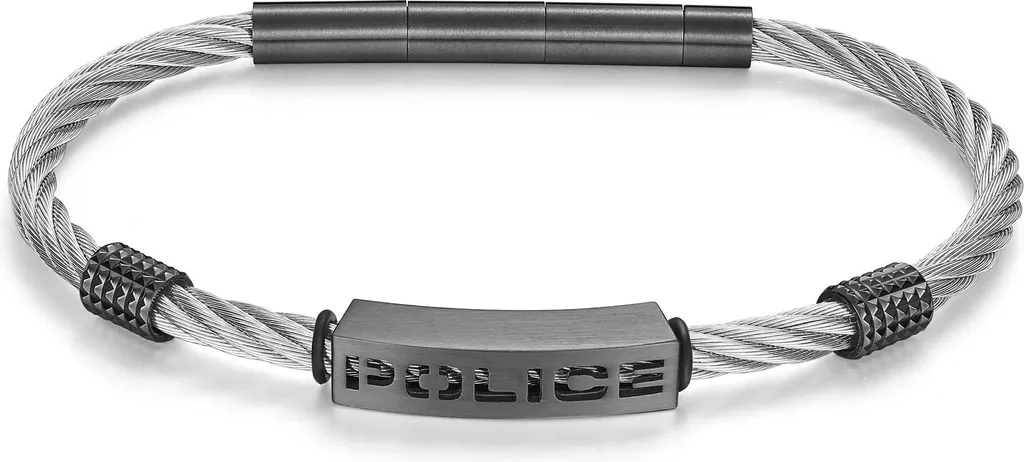 Bracelet Police Jewelry QUADRO PEAGB0039901 en acier noir pour homme
