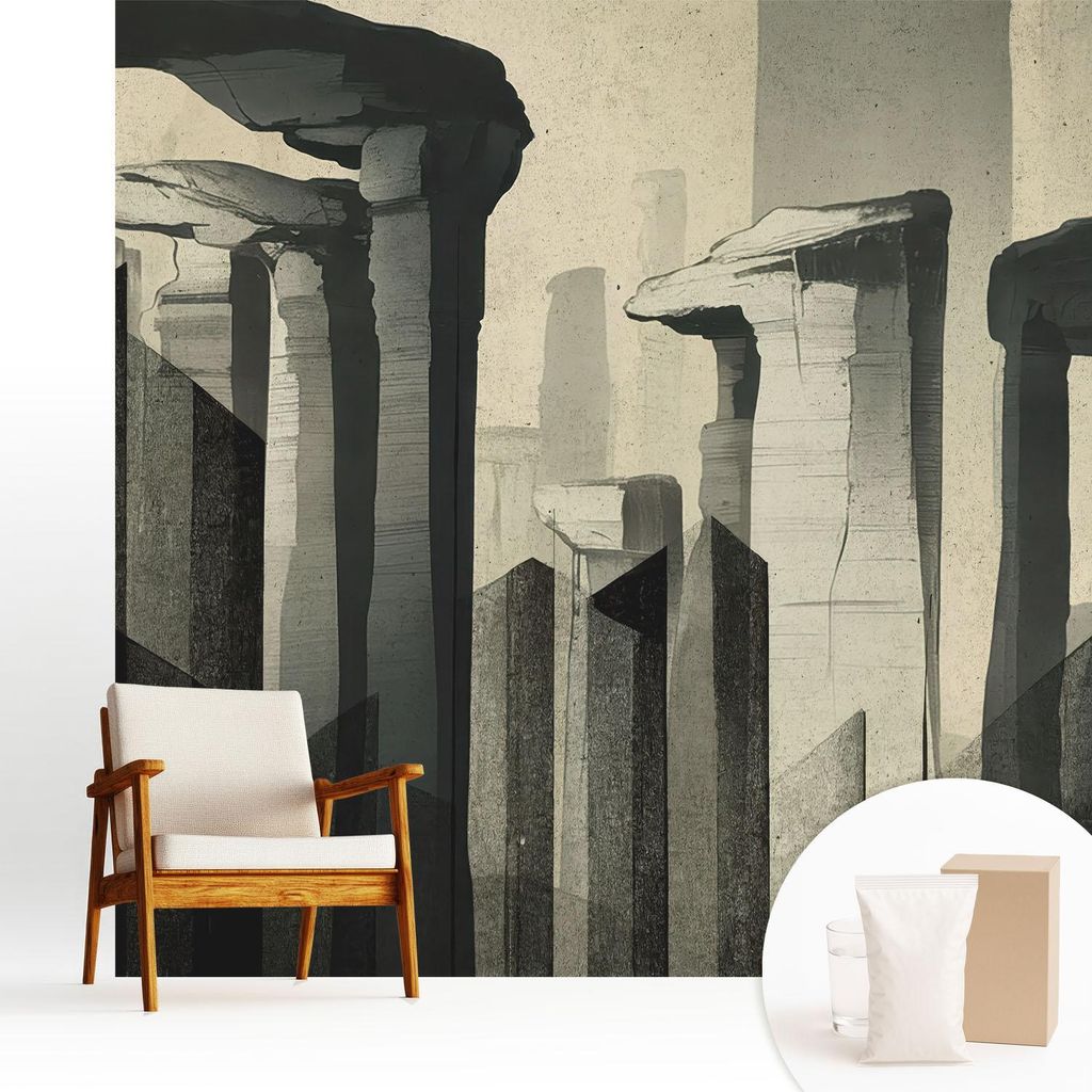Fototapete - 250x250 cm - Tapete - Wandtapete - Wandbilder - Dekofolie - Tapete Folie - Wand - Dekoration - Wohnzimmer - Roharchitektur