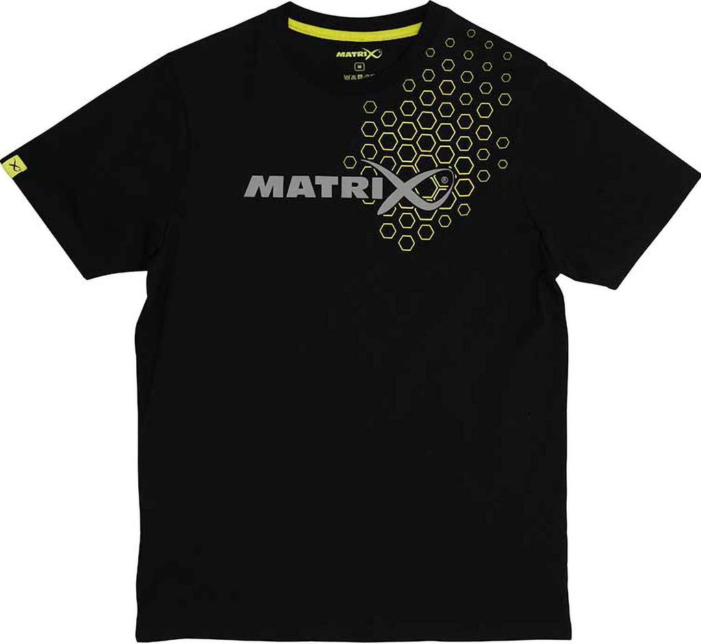 Matrix Hex Print T-Shirt Black - Größe: M