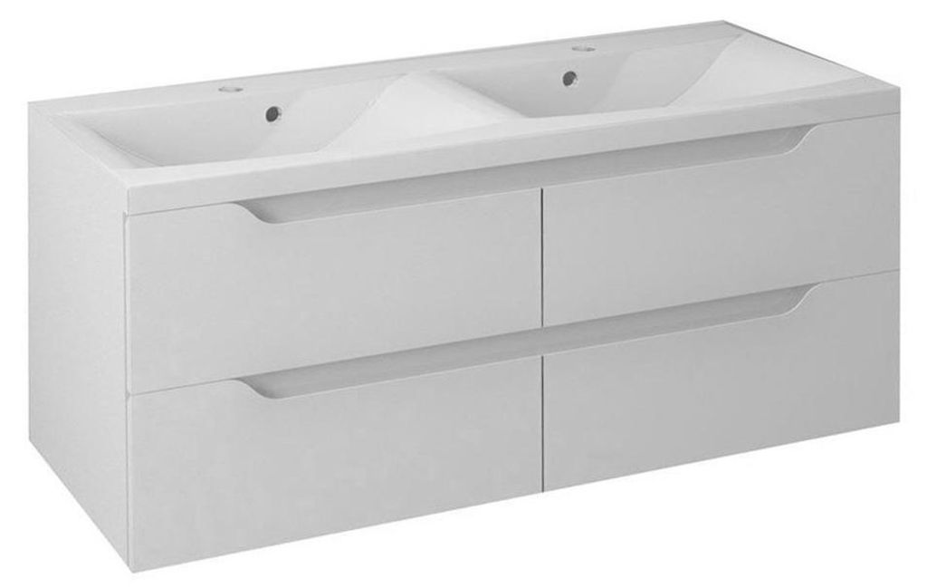 Sapho WAVE Doppelunterschrank 120x50x48cm, weiß