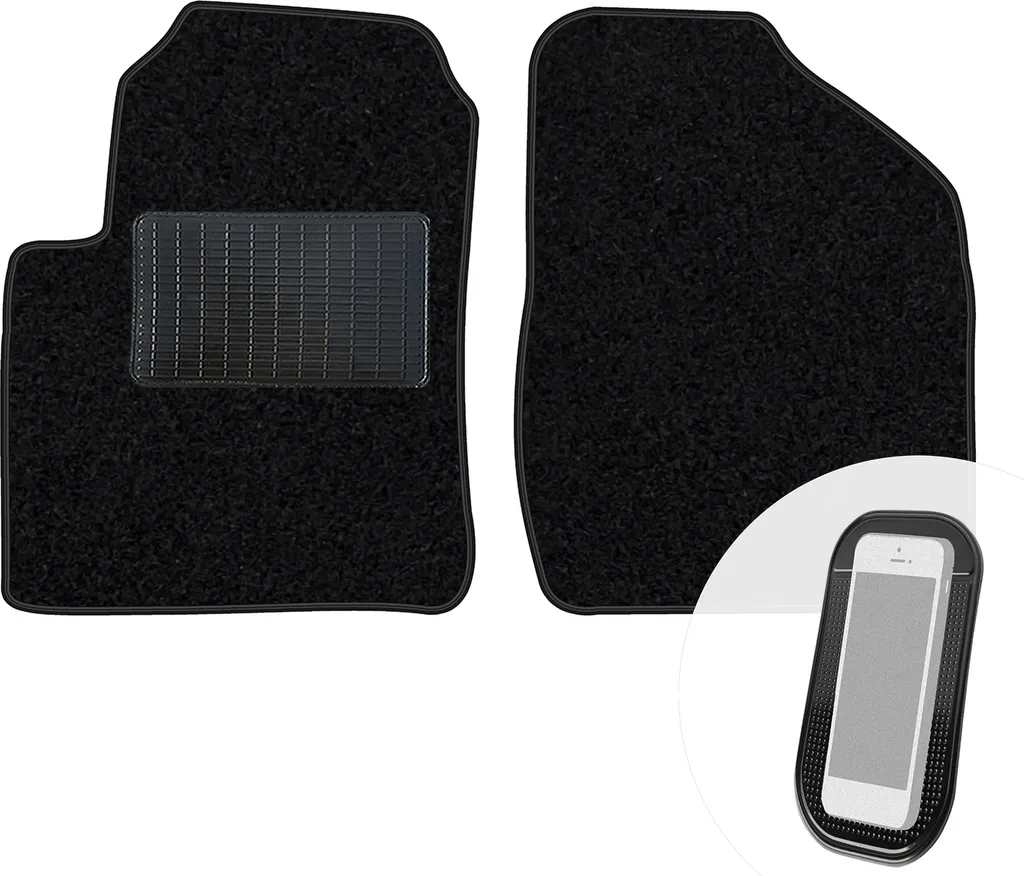 Tappetini Anteriori Velours Neri per Toyota Avensis Verso 2001-2006