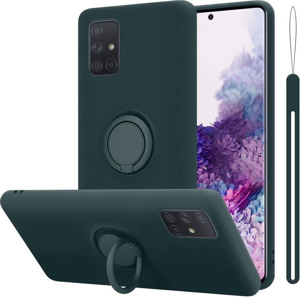 Cadorabo Hülle für Samsung Galaxy A71 4G Schutz Hülle in Grün Handyhülle TPU Etui Case Cover