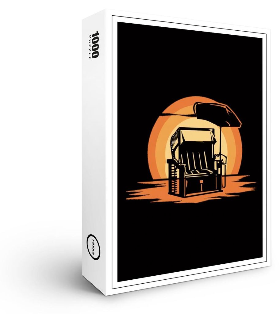raxxa Premium-Puzzle "Abendruhe im Strandkorb", 1000 Teile