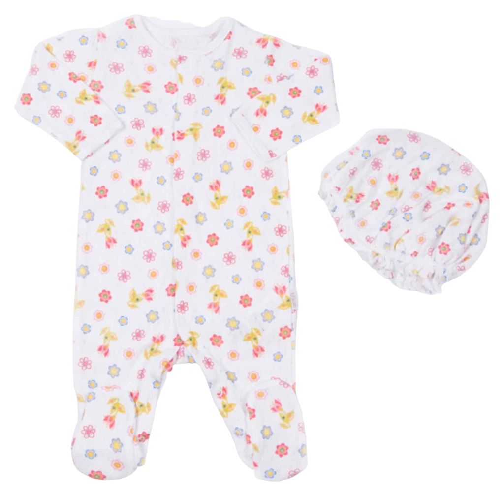 Baby-Overall -Jacquard-Baumwolle Iris - Geburt - 50 cm - Mehrfarbig | by Kitikate