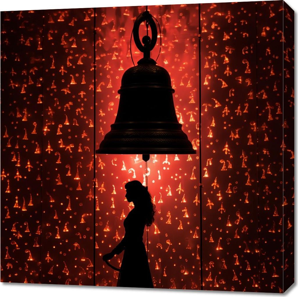 Bild 70x70cm Erleuchtete Stille