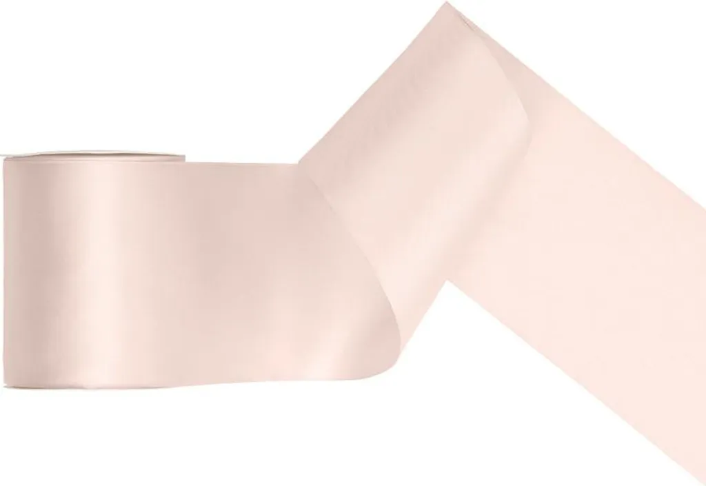 Grand ruban satin blanc crème 100mm x 25m pour emballages cadeaux XXL