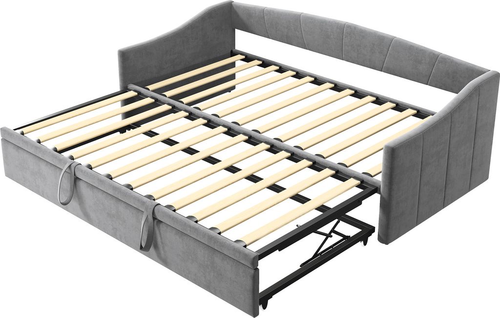 CDGlobal Gäste-Polsterbett Ausziehbares Schlafsofa 90x200 Produktbild 