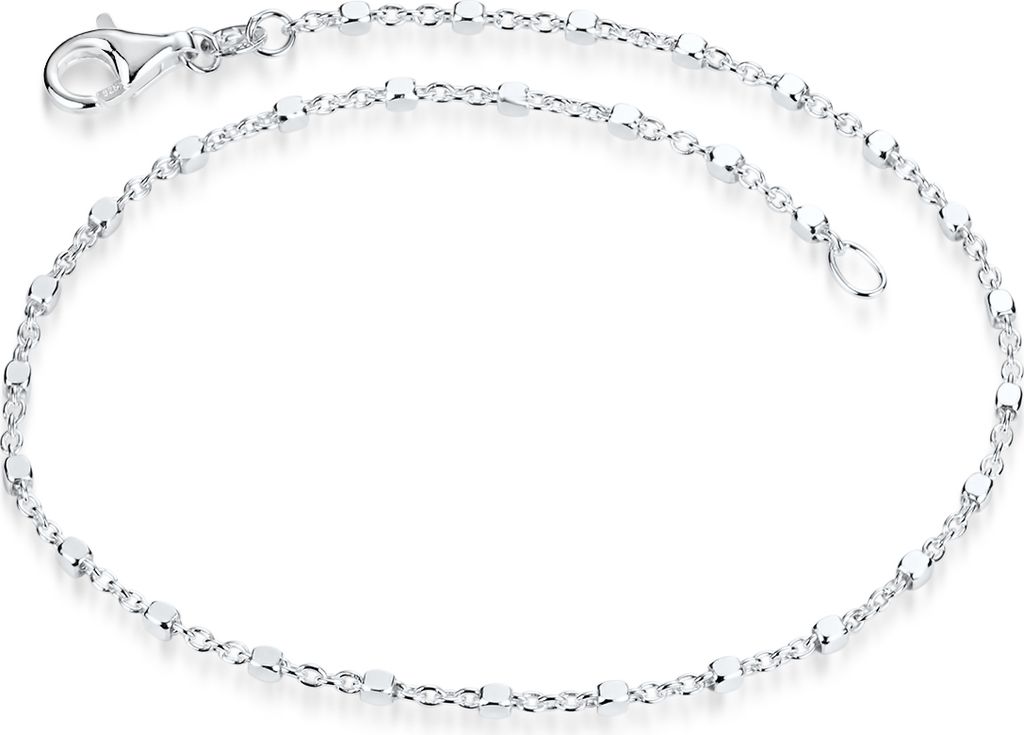 MATERIA Feine Armkette Damen Silber 925 - Würfel Kette Produktbild 