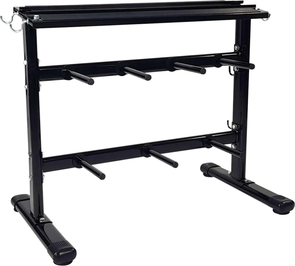 Tunturi Disc & Dumbbell Rack - Support de Rangement pour Poids et Haltères