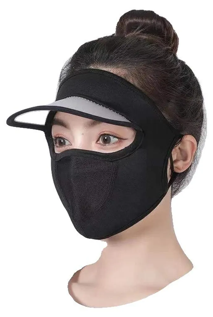 Masque facial protection UV O64 Noir C respirant et léger - Lot de 5
