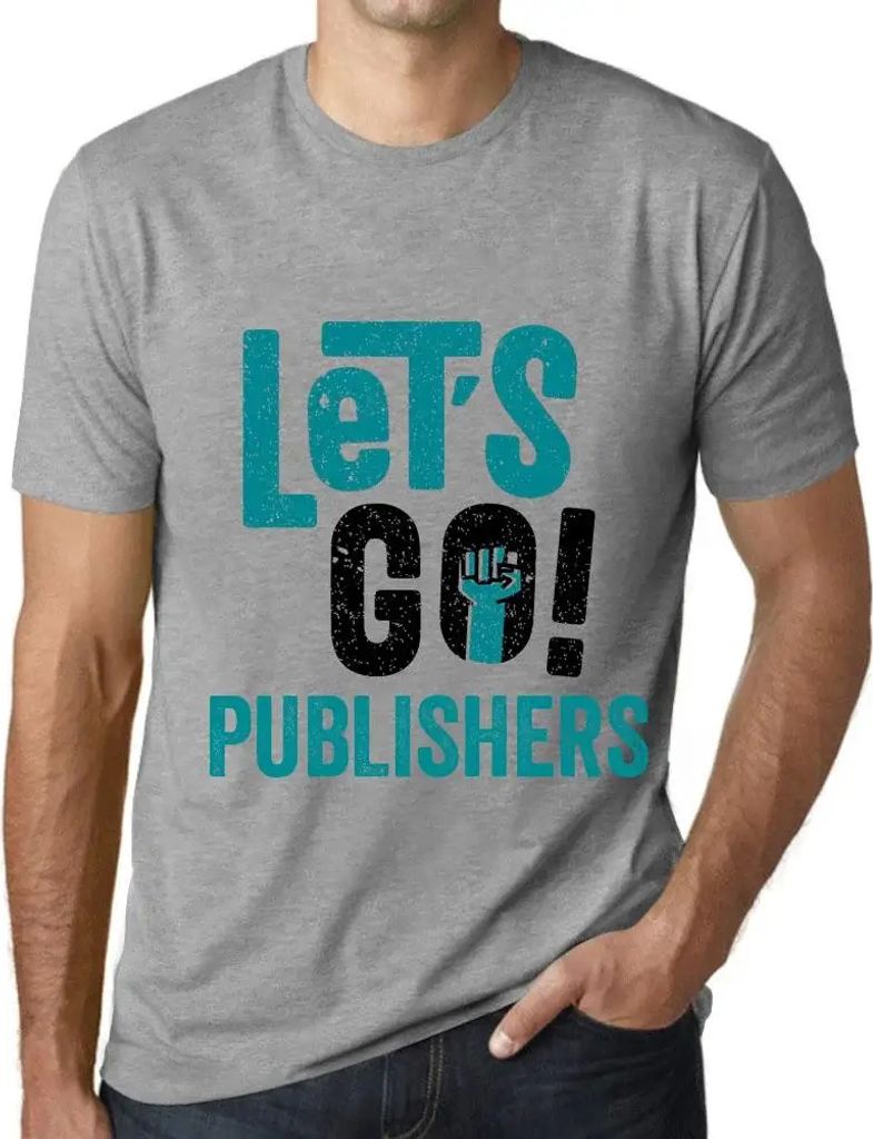 Herren Grafik T-Shirt Los geht's Verlage – Let's Go Publishers – Öko-Verantwortlich Vintage Jahrgang Kurzarm Lustige Druck Geburtstag Geschenk...