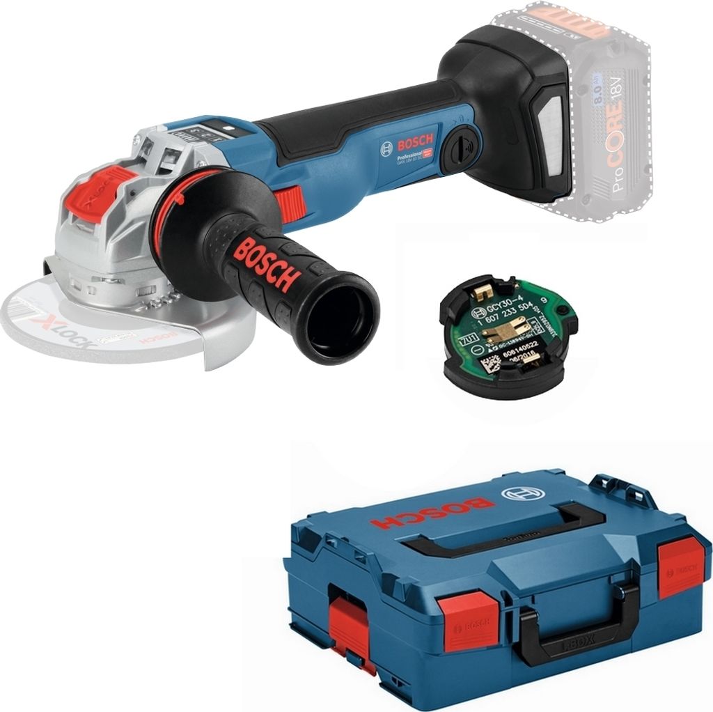 BOSCH Akku Winkelschleifer GWX 18V-10 SC Click&Go L-BOXX Produktbild 