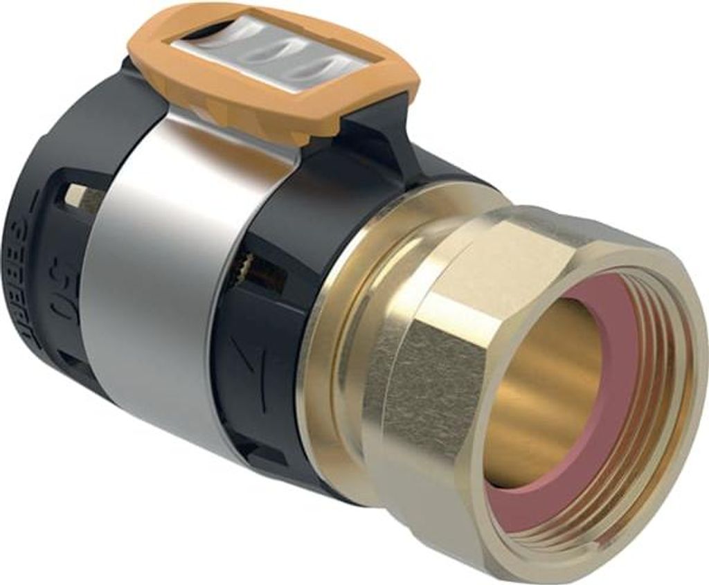 Geberit FlowFit Übergang mit Überwurfmutter SiBr d63-G2 3/4