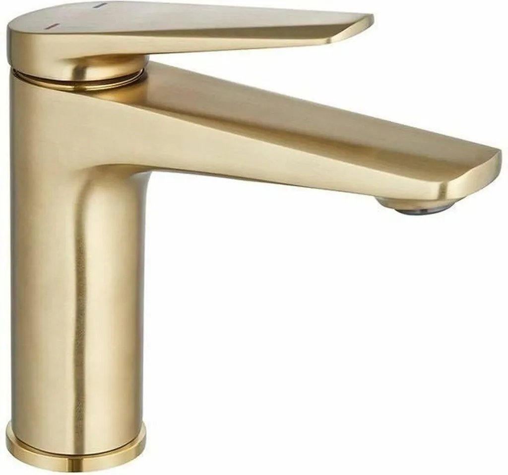 Mitigeur Rousseau GLOSS en laiton poli brillant pour lavabo de salle de bain