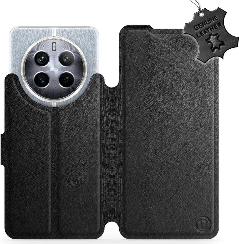 Echtleder Handyhülle für Realme 12 5G, Mobiwear Leather, Schwarz