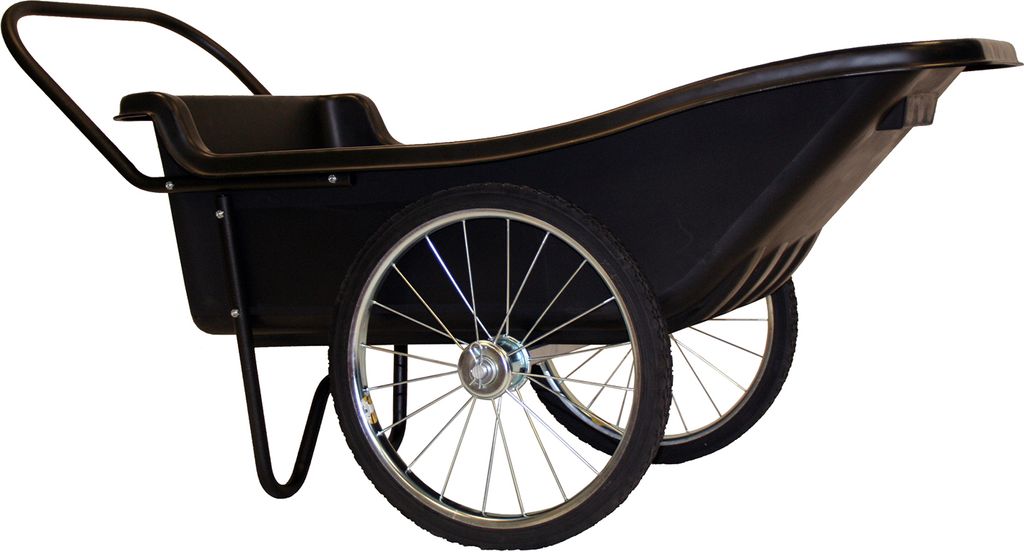 Polar Kunststoff Schubkarre Premium 283 Liter Schwarz Produktbild 