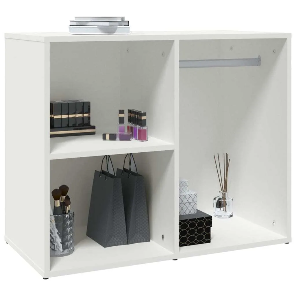 Mensola Toletta Bianca 80x40 cm | Angolo Beauty Legno Design Sospeso - 5